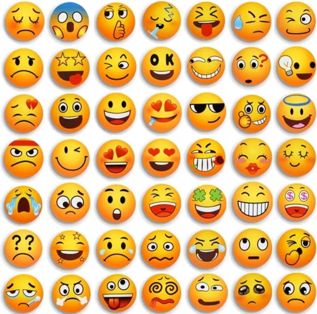 54PCS Emoji Fridge Magnets - Funny Magnets Gifts for Kids, Adults - Decorative F