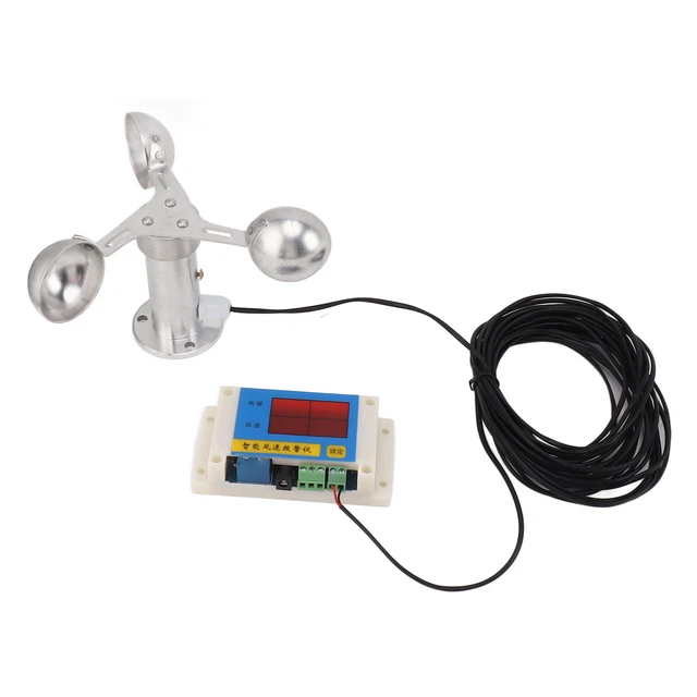 Anemometer Windgeschwindigkeits-Alarmgerät Stromausfall Speicherfunktion TOS