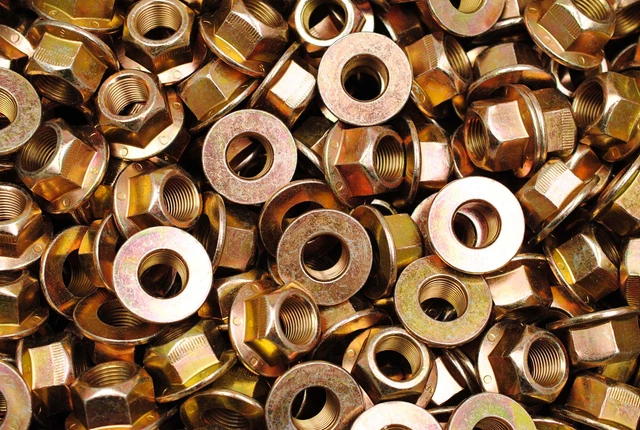 Dadi Crimpatura Redding Fasteners 10 Dadi Esagonali Con Cono Di Crimpatura Superiore 5/8-18 - Grado 8/C, Placcati In Zinco, Per Uso Pesante Dadi A Blocco Con Cono Di Crimpatura - Foto 13