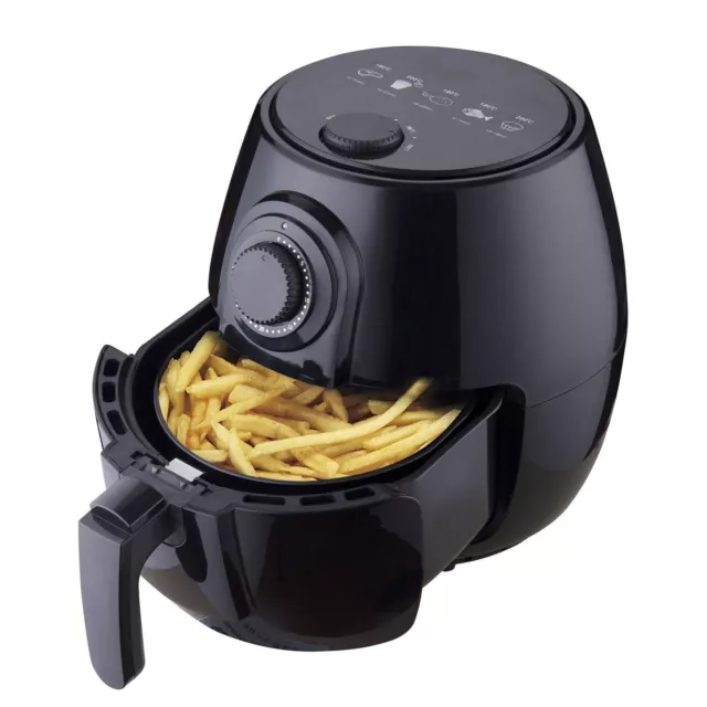 DESKI Heißluft Fritteuse 3,5 L Timer ohne Fett ÖL Frittöse Fritöse 1400 W Neu