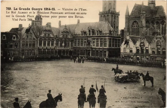 CPA AK Militaire - Victoire de l'Yser - Roi Albert et le President (697699)