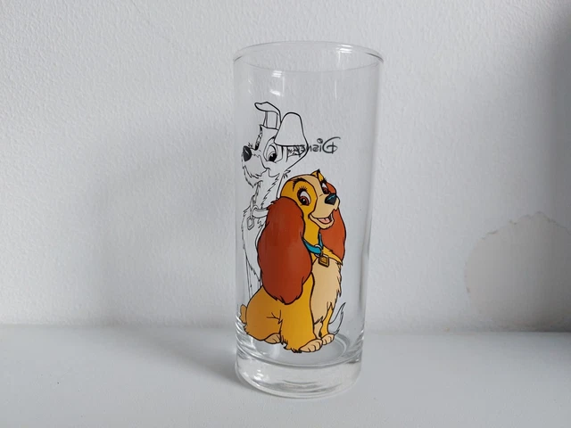 Verre Disney La Belle et le Clochard / Lady and the Tramp Glass