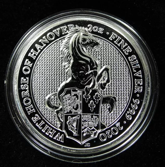 WHITE HORSE OF Hanover 2020 Great Britain 2 oz Silver Queens