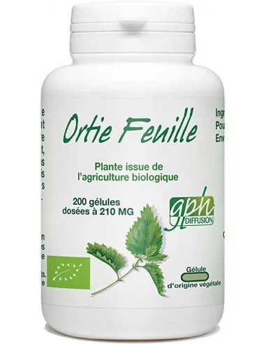 GPH - Ortie Feuille Bio - 200 Gélules - GPH