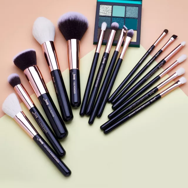 Jessup Makeup Brushes Set 15pcs Powder Foundation Eyeshadow Blending Blush Brush