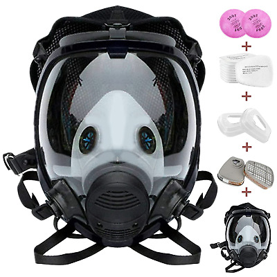 17 in 1 Full Face Gas Mask Facepiece Respirator For Painting Spraying 6800 Serie