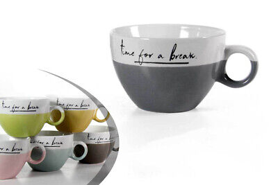 Homevibes Set di 4 tazze in ceramica da colazione beige tazze per infusi set di 4 tazze per caffè o tè tazze per mug in ceramica 