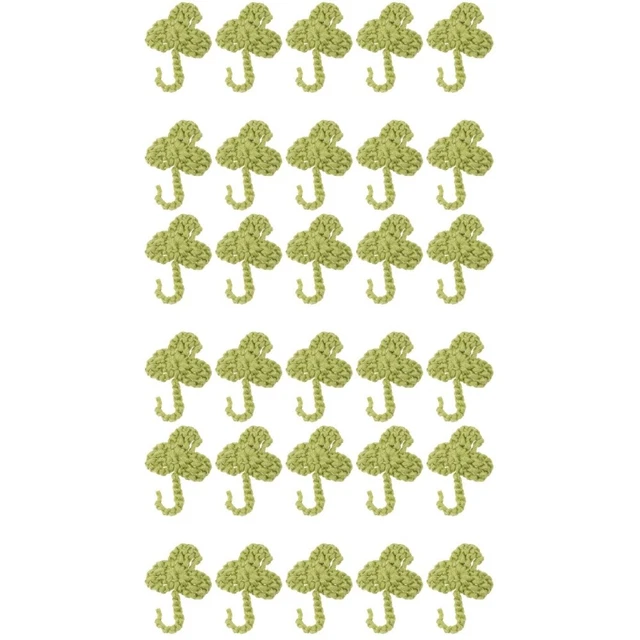 30 Pcs Chapeau Jeans Écusson Patch Vêtements Crochet Irlandais