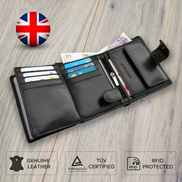 Mens rfid wallet with coin pocket sales