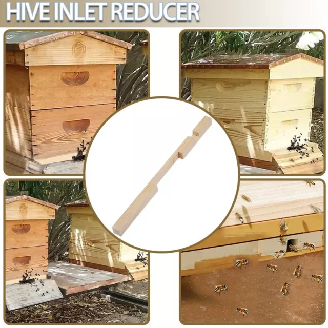 Beehive Entrance Reducer Wood Hive Entrance Protector for Beekeeping D