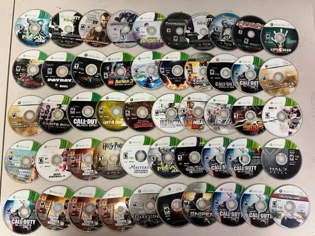 Lot Of 50 DAMAGED NON WORKING Games PS3 XBOX 360 Call of Duty GTA Left 4 Dead G