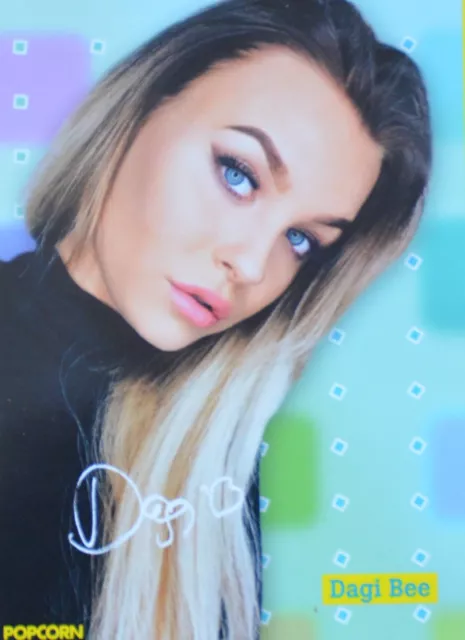 DAGI BEE - Autogrammkarte - Autogramm Star Clippings Fan Sammlung NEU