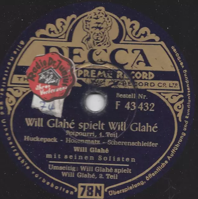 Will Glahe spielt Will Glahe Kompositionen, Teil 1+2