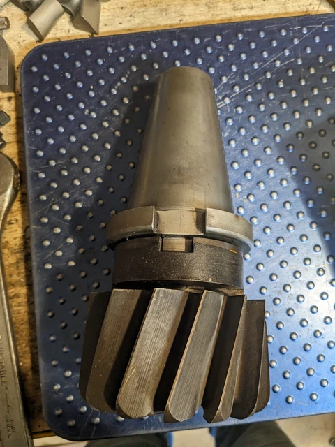 50 Taper Shell Mill Arbor with 4" Shell Mill