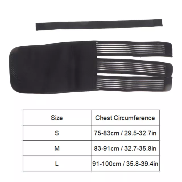 Broken Rib Belt Elastic Adjustable Breathable Soft Chest Rib Support Brace F XS5