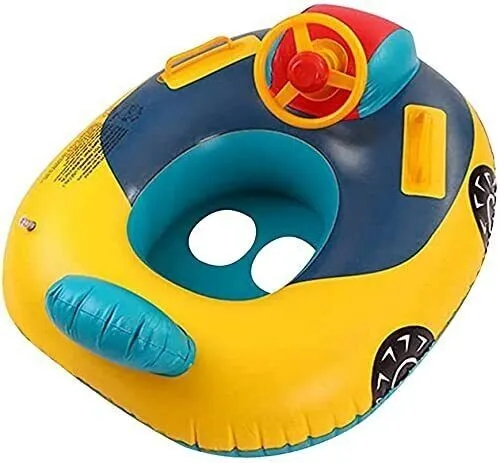 Children's Inflatable Pool Float Swimming Float Seat Boat Cute Car Baby Floatie