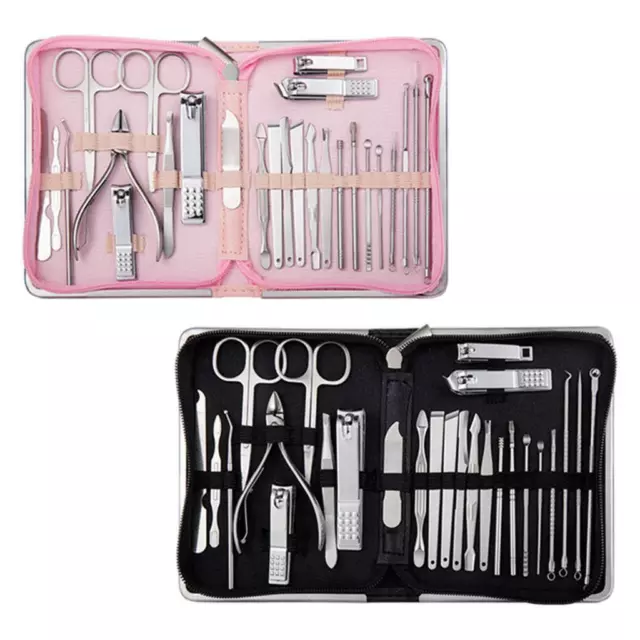 Set de manucure professionnel avec mallette de rangement Kit de pédicure