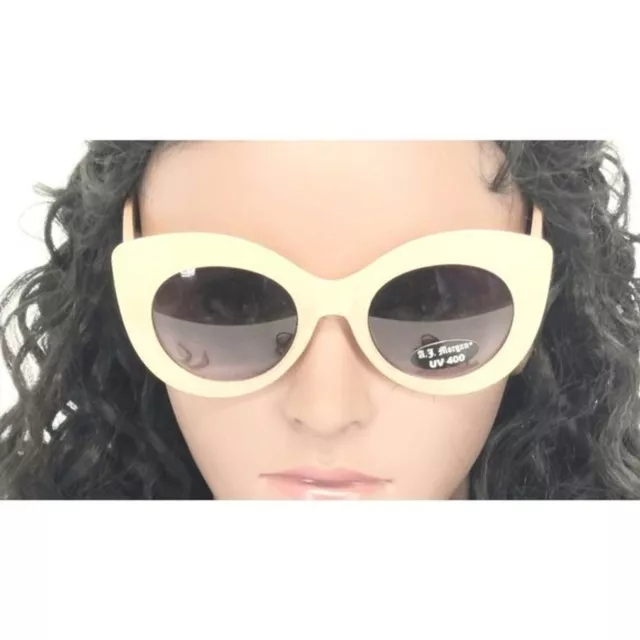 Peach Large Cat-Eye Retro Sunglasses by AJ Morgan - Peach, 44-23-120 2