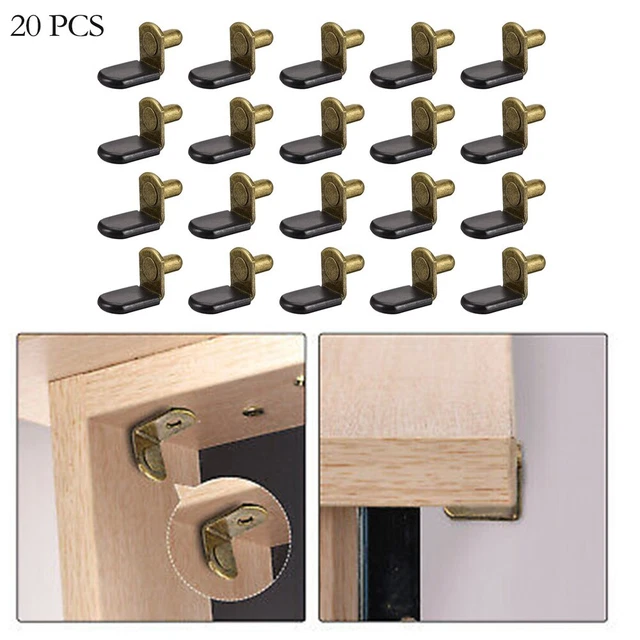 Scaffale metallo bronzo supporto rivetti 6 mm a forma di LS armadio supporto perni spina (