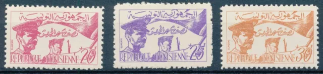 [BIN22840] Tunisia 1957 good set very fine MNH stamps Val $60