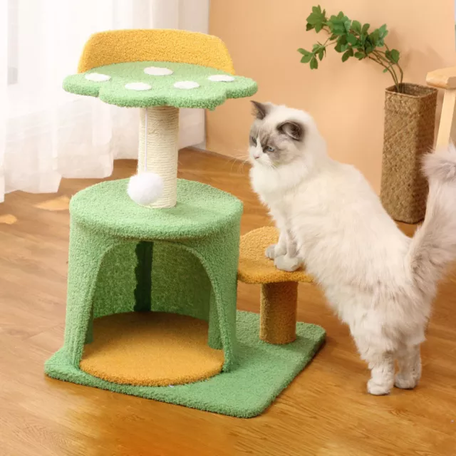 Pet Cat Tree Furniture Scratcher Post Kitten Bed House Play Toys Activity Centre