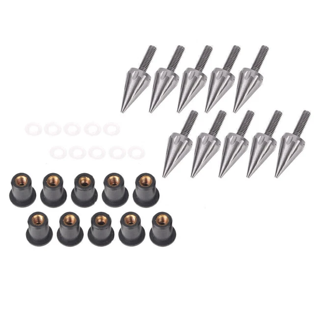 10° Set Bulloni Parabrezza per Yamaha YZF-R6 1999-2004 YZF-R1 2002-2003