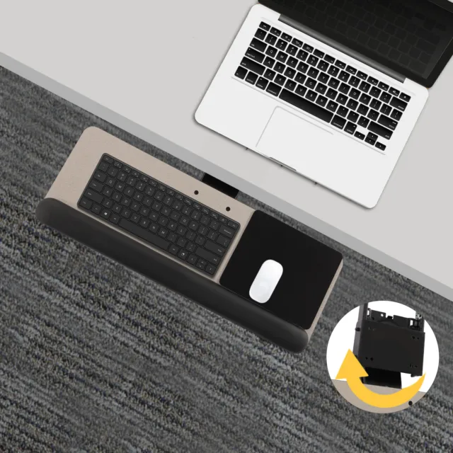 Adjustable Under Table Desk Mount Drawer Underdesk Ergonomic Shelf Keyboard Tray