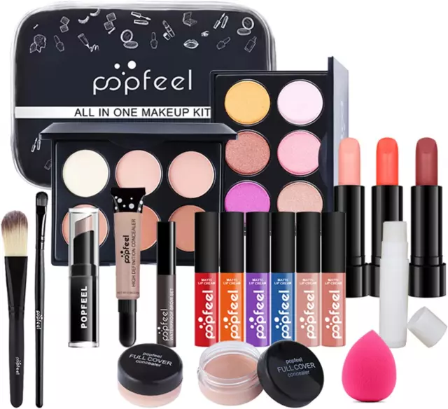 20 pezzi Multiuso Set Trucco, Kit Trucco Tutto in Uno Palette Cosmetica per Prin