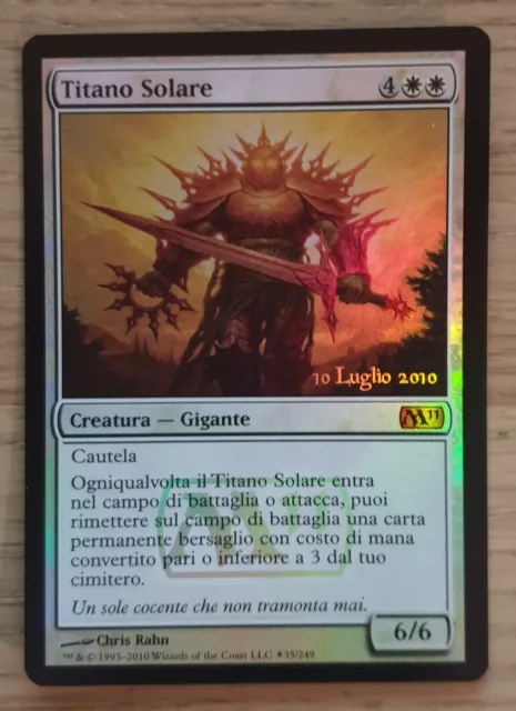 TITANO SOLARE Sun titan *FOIL* PROMO x 1 ITA MTG M11 CORE SET 2011 MAGIC