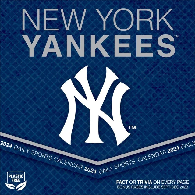 NEW YORK YANKEES 2024 Box Calendar Calendar by Turner Sports 19.95
