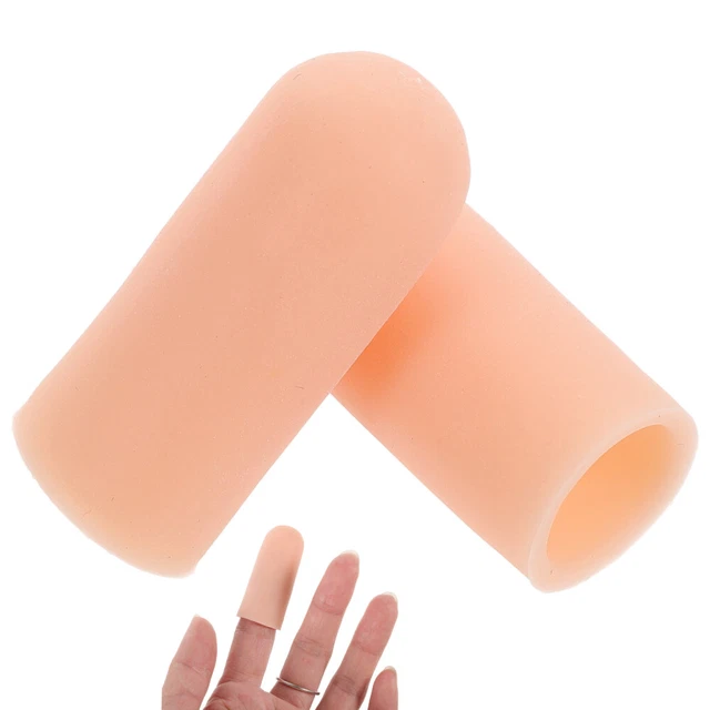2 PC Doigt Gélule Mitaines En Silicone Médical