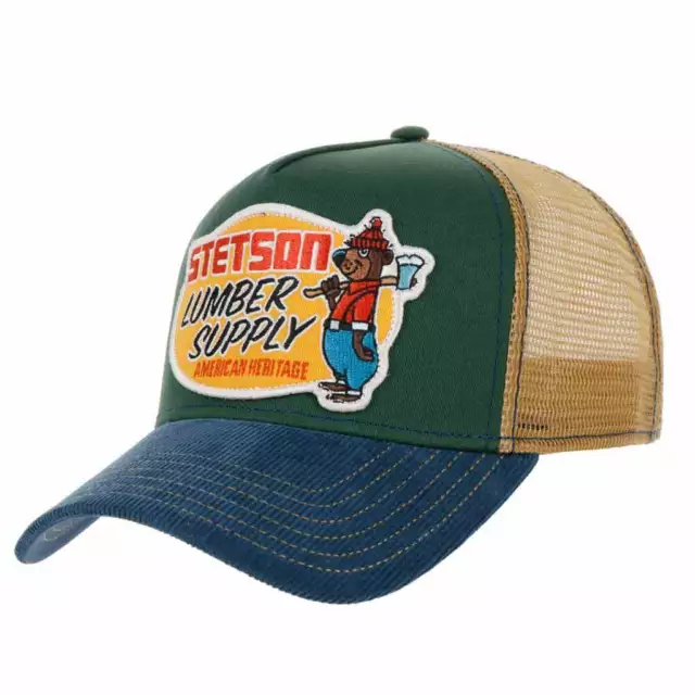 7761130 Casquette Stetson bleu/vert Trucker cap lumber supply Western unisexe