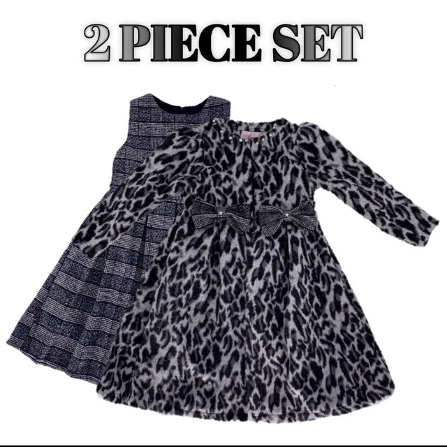 Veste manteau longue mode filles enfants hiver avec robe de fête Noël