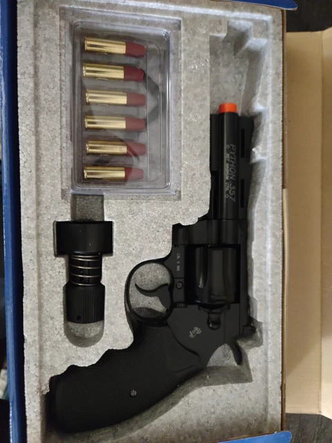 COLT PYTHON 4& .357 Magnum FULL METAL CO2 Airsoft Revolver Gun Toy 6 ...