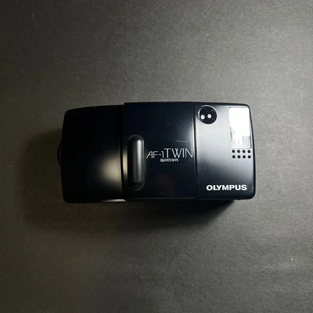 OLYMPUS AF-1 TWIN QUARTZ DATE compact film camera, working