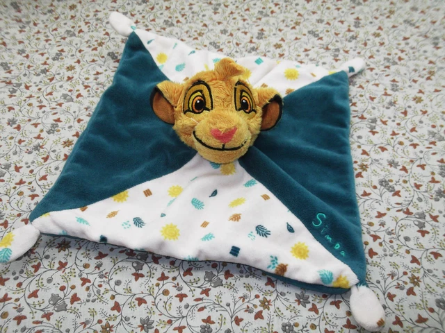 L DOUDOU SIMBA Le Roi Lion Disney Baby Vert Plat Carre 25/25Cm Etat Neuf  EUR 31,90 - PicClick FR