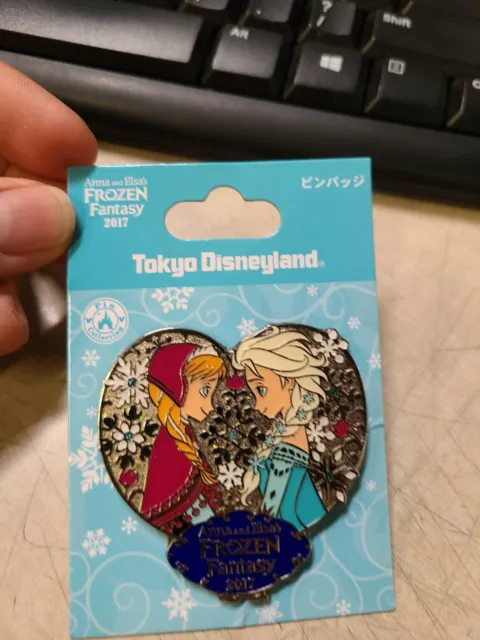 Disney Parks Frozen Pin Anna & Elsa Frozen Fantasy 2017 Tokyo Disneyland Japan