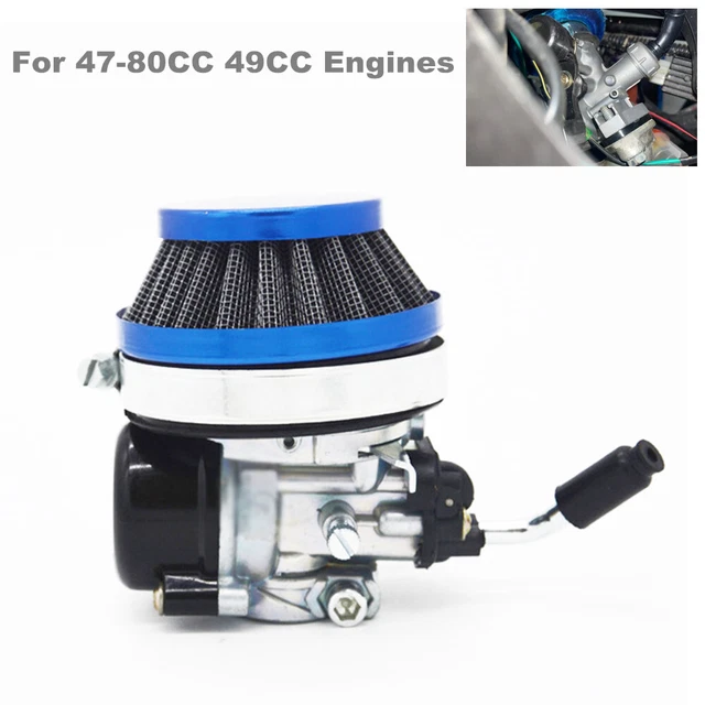 Carburetor w/ Fuel Air Filter For 49CC 2-stroke Engine ATV Motorcycle Dirt Bike