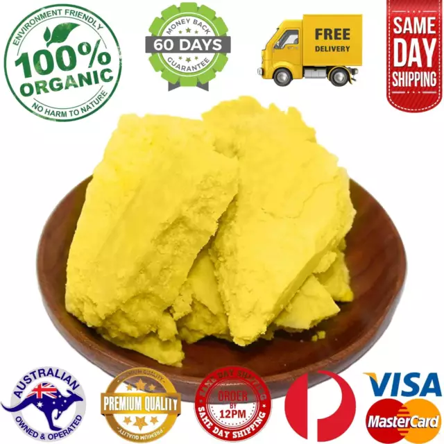 Unrefined Shea Butter Yellow Raw Pure Organic 100% Natural Ghana Skincare Grade