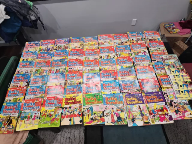 Lot 55 Vintage Betty & Veronica Archie Comic Books Silver/Bronze **See Listing**