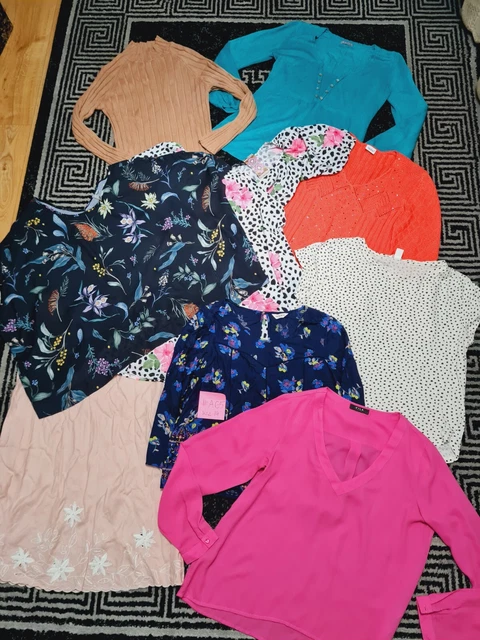 #A66- Enorme pacchetto di abiti da donna taglia 14 NEXT RIVER ASOS BOOHOO GEORGE PRIMAR