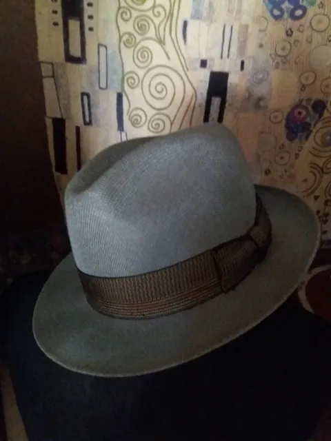 Cappello originale Borsalino estivo vero vintage nuovo con etichette bellissimo!