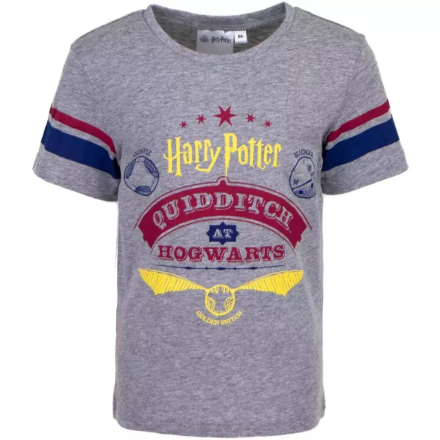 Harry Potter Childs T-Shirt Cotton Blend - Sizes Age 6-12 Quidditch at Hogwarts