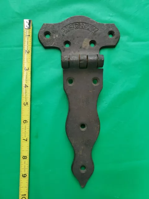 Vintage Antique Ornate Brass Hinge Ice Box Cupboard Door Hinge