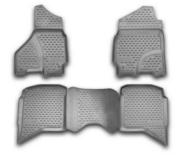 Tappetini in gomma per DODGE RAM 1500/2500/3500 Crew Cab, 2002-2012, 4pez.