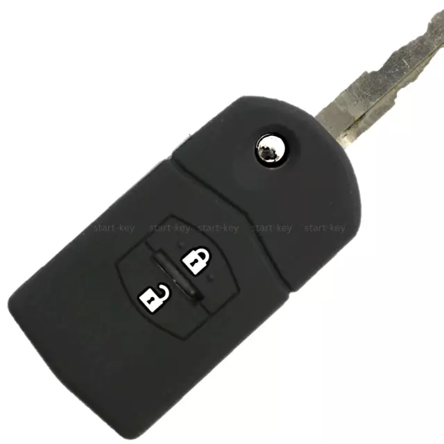 Auto Klapp Schlüsselgehäuse 2 Tasten für Mazda 2 3 5 6 CX-5 CX-7
