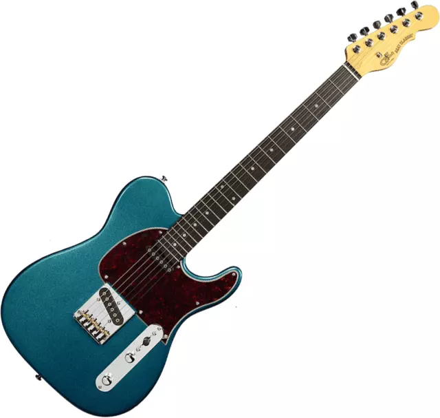 GUITARE ELECTRIQUE G&L TRIBUTE ASAT   Classic Emerald Blue, touche palissandre