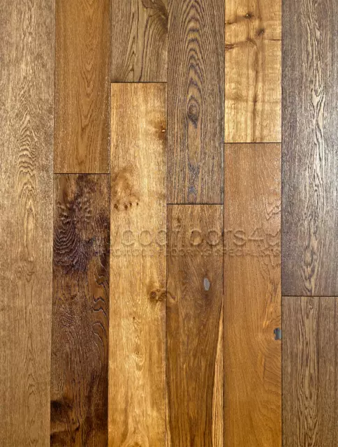 Engineered  Smoked Brushed & Oiled Oak Flooring 6/20x186mm *ebay Offer* £45!!pm2