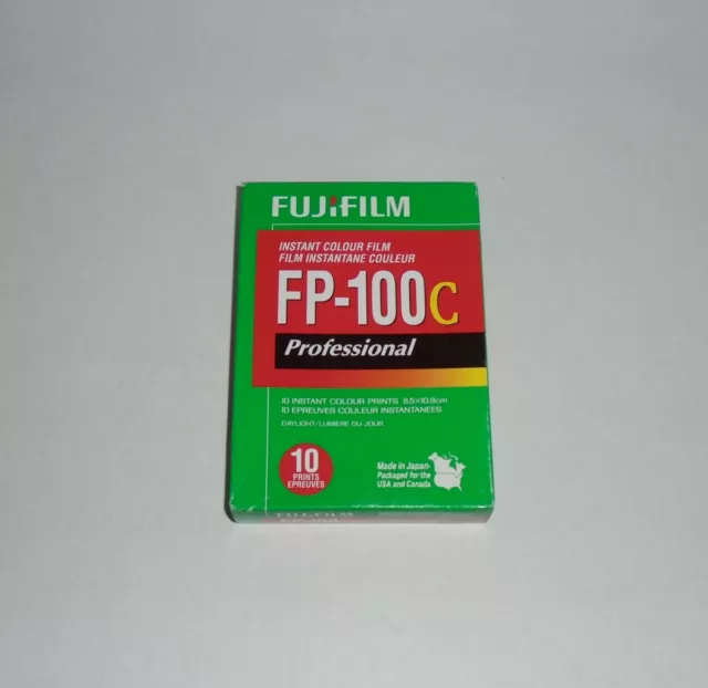 Fujifilm FP-100C Professional Instant Color Film 10 Prints Expired 01-2015 *NEW*