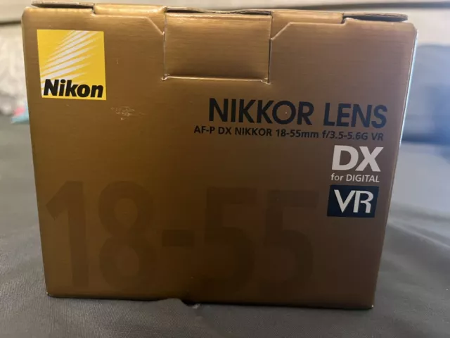 Nikon DX AF-P Nikkor 18-55mm f/3.5-5.6 G VR Zoom Kit F-Mount Lens